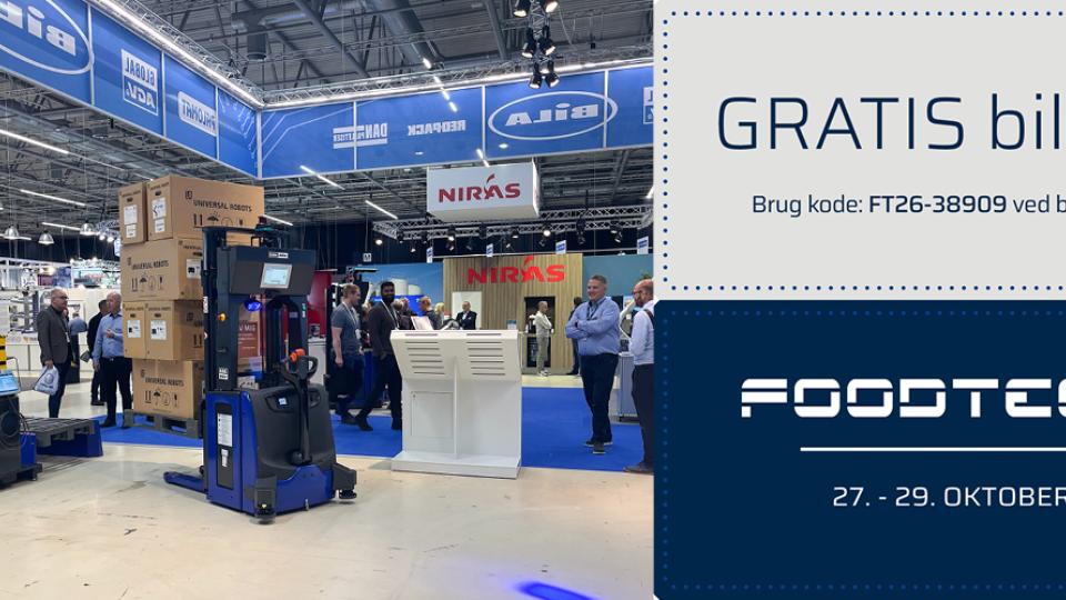 🎟️ Du er inviteret: Kom GRATIS med på Foodtech messe i Herning