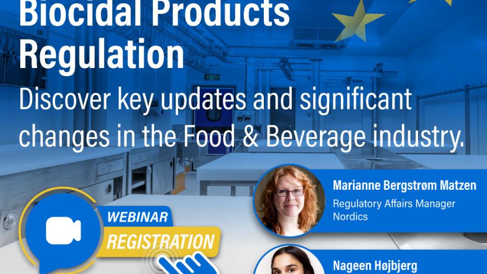 Ecolab Webinar | Biocidal Products Regulation in the Nordics Food & Beverage Industry